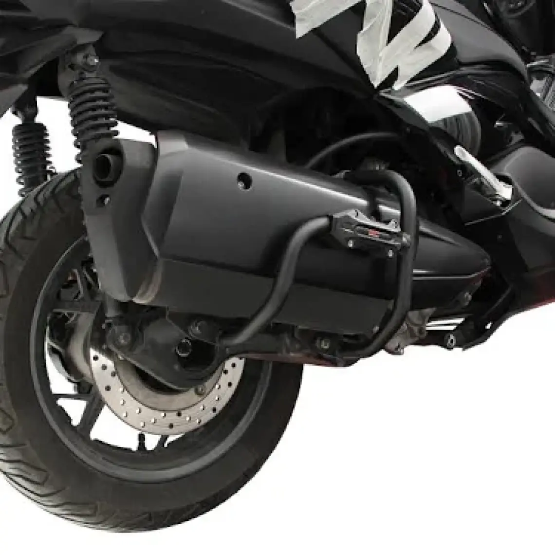 GP Kompozit Yamaha XMAX 250 2018-2024 Uyumlu Egzoz Koruma Demiri Siyah