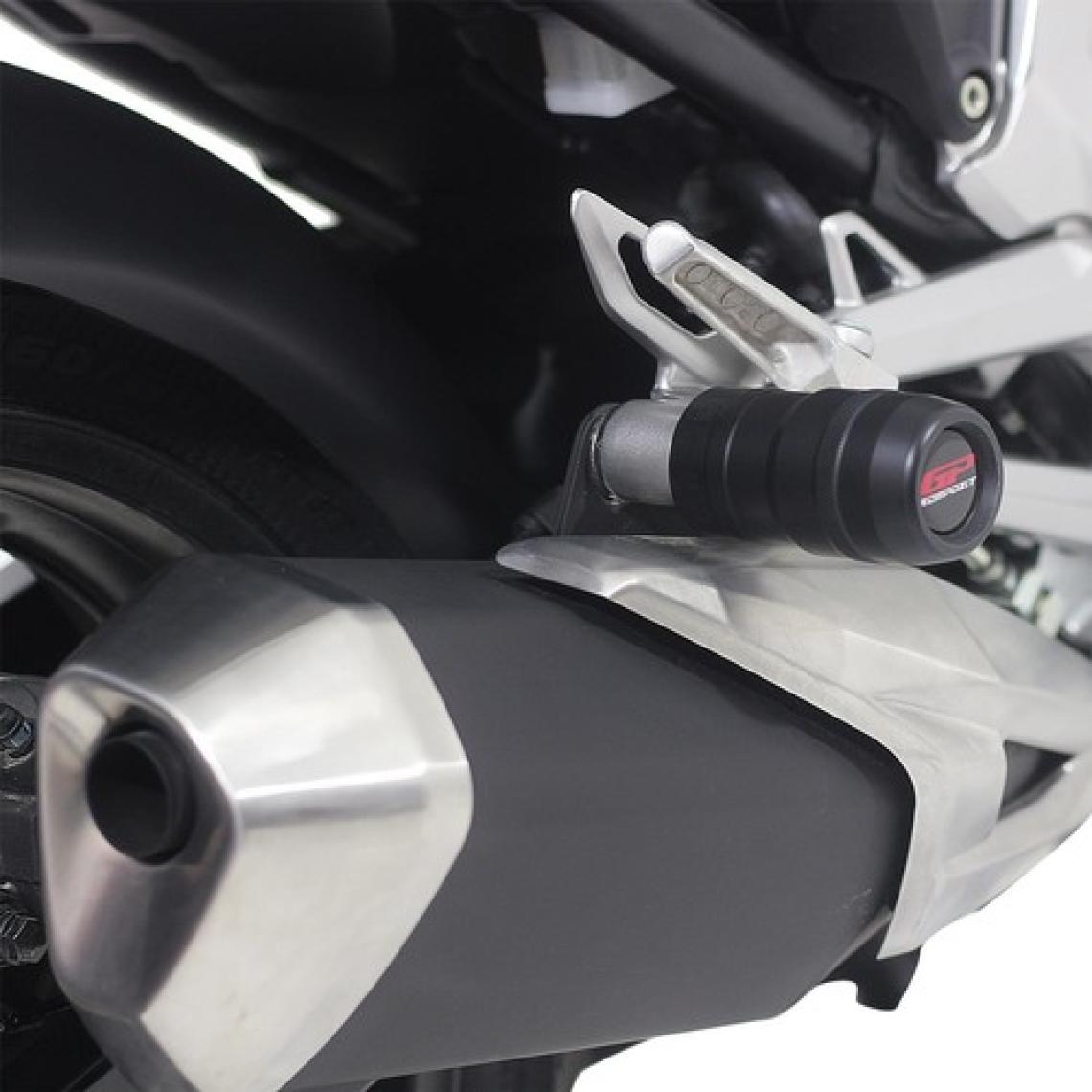 GP Kompozit Honda NC 700 X-S / NC 750 X-S 2012-2024 Uyumlu Egzoz Koruma Takozu Siyah
