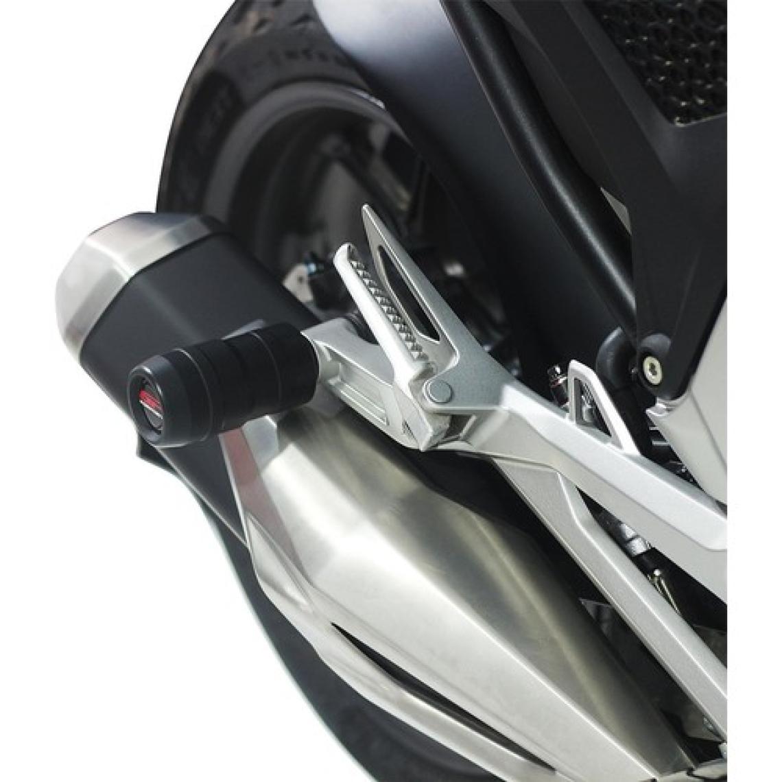 GP Kompozit Honda NC 700 X-S / NC 750 X-S 2012-2024 Uyumlu Egzoz Koruma Takozu Siyah