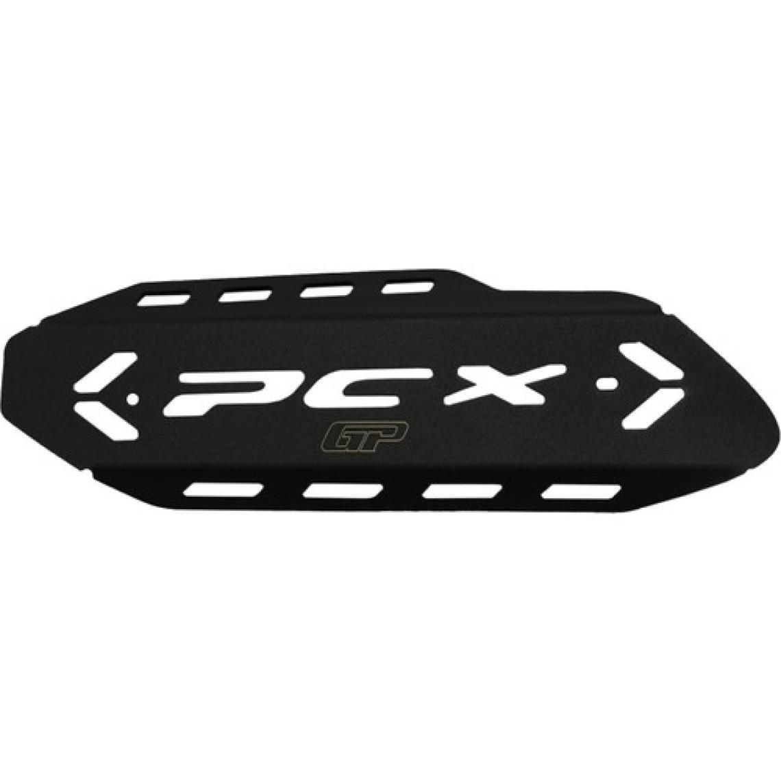GP Kompozit Honda PCX 125 / 150 2018-2025 Uyumlu Egzoz Koruma Kapağı Siyah