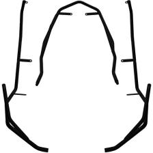 GP Kompozit Honda PCX 125 2021-2023 Uyumlu Koruma Demiri Siyah