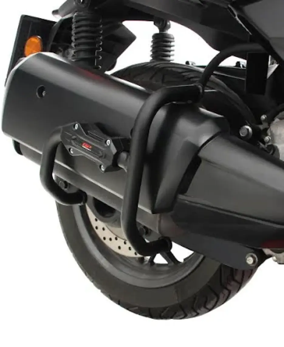 GP Kompozit Yamaha XMAX 250 2018-2024 Uyumlu Egzoz Koruma Demiri Siyah