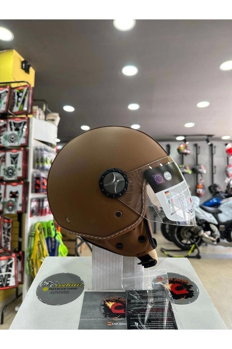 Sway Açık Kask Sw 701 Brown