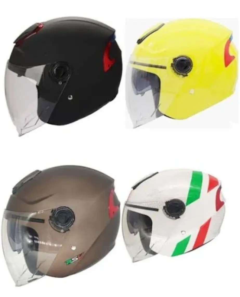 Rsv 618 Güneş Vizörlü Açık Kask (Sarı)