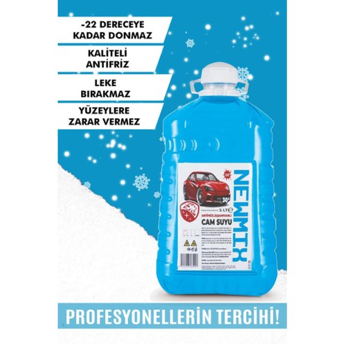Newmix 5lt Antifirizli-Şampuanlı Cam Suyu -22°c