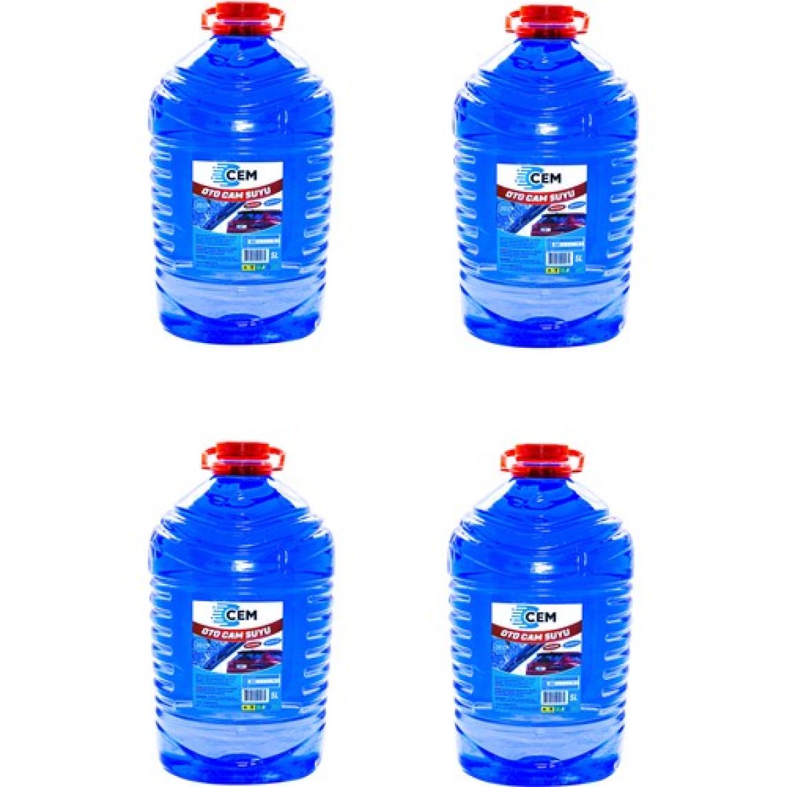 CEM CAR CARE Cam Suyu Antifriz İçerikli -20 5 LT 4'Lü Avantaj Paket