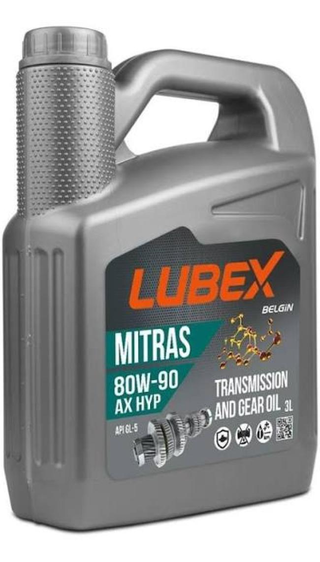 Lubex Mitras AX HYP 80W-90 3 Litre Şanzıman Yağı ( Üretim Yılı: 2021 )