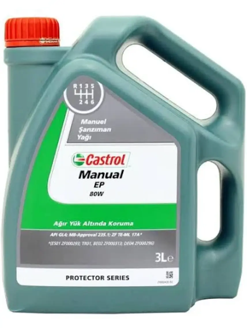 Castrol Manual Ep 80W 3 Lt Manuel Transmisyon ve Şanzıman Yağı