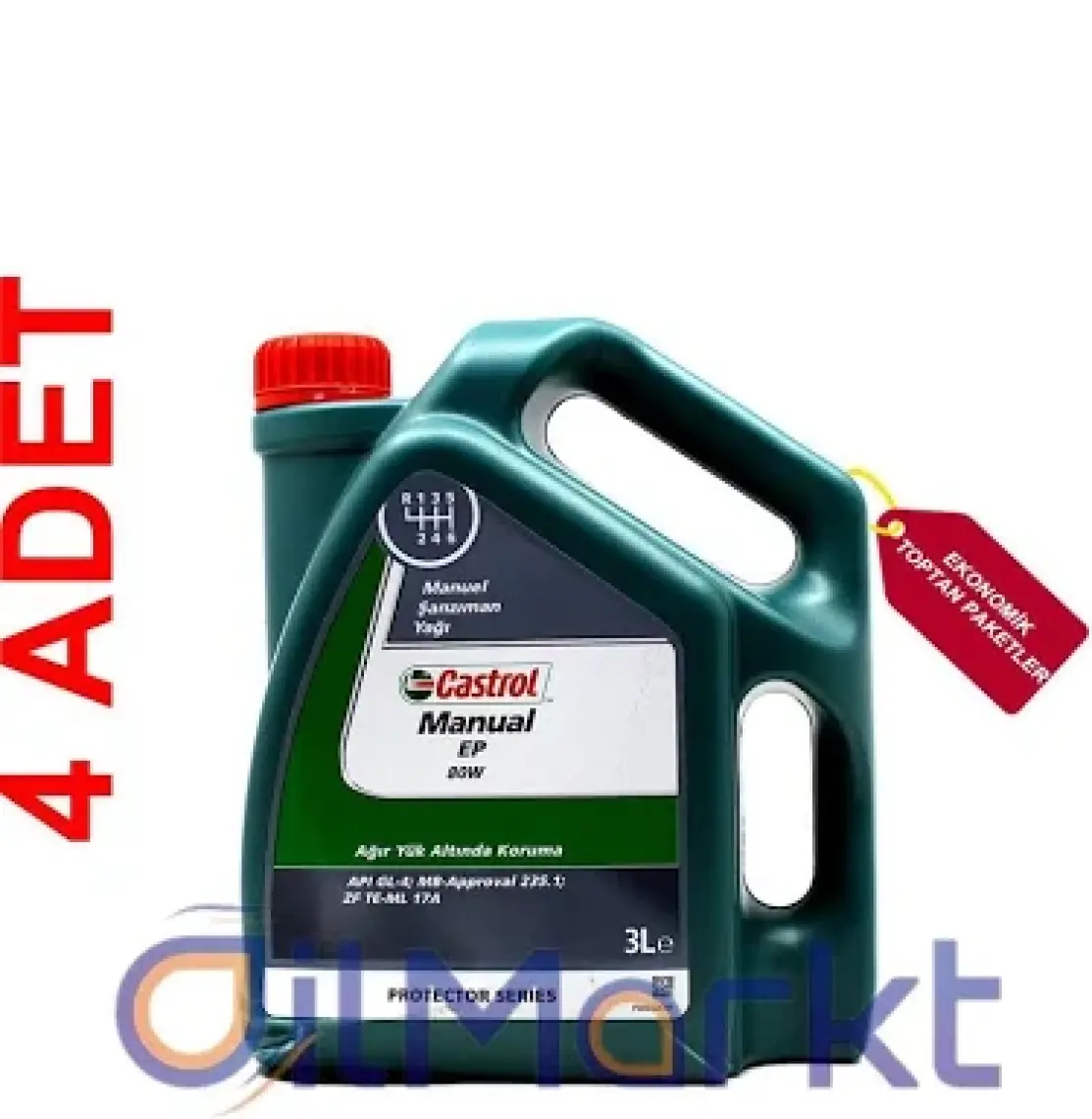 Castrol Manual Ep 80W 3 Lt Manuel Transmisyon ve Şanzıman Yağı