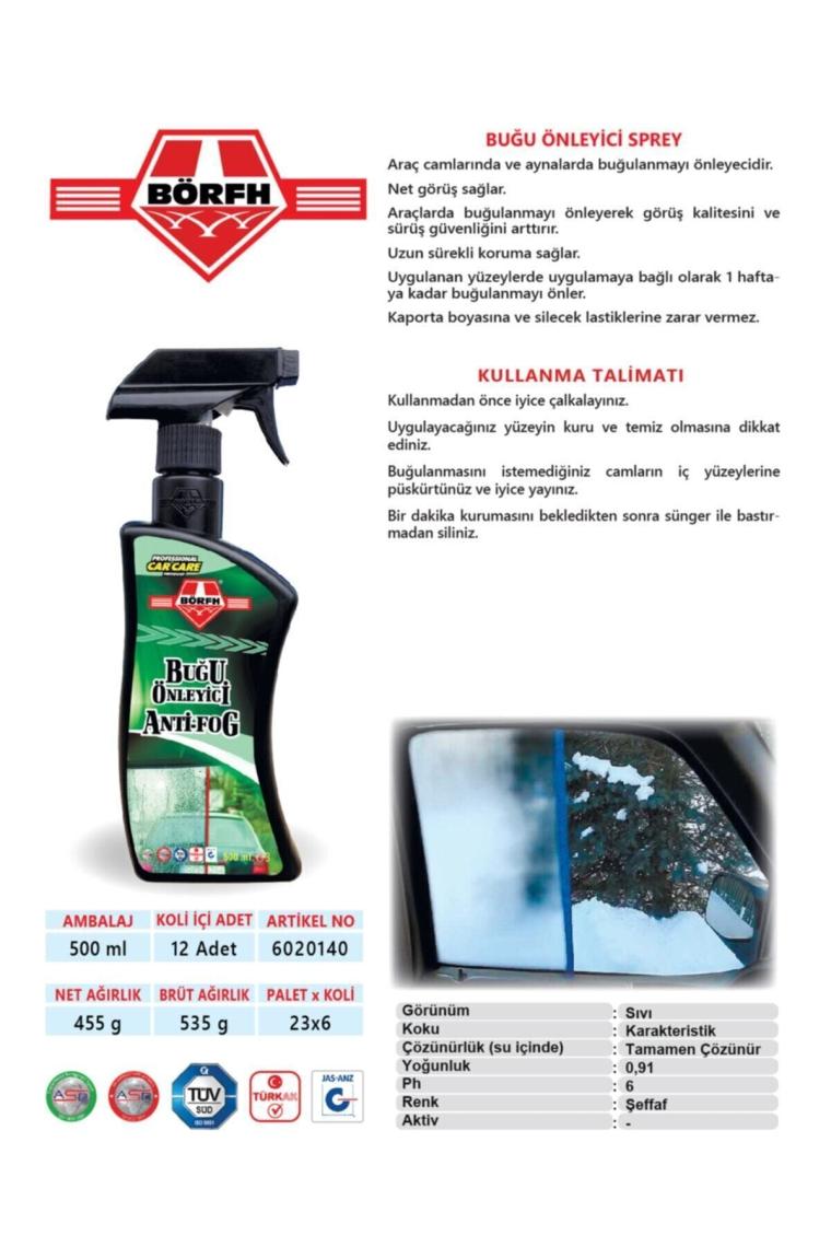Börfh Buğu Önleyici 500ml
