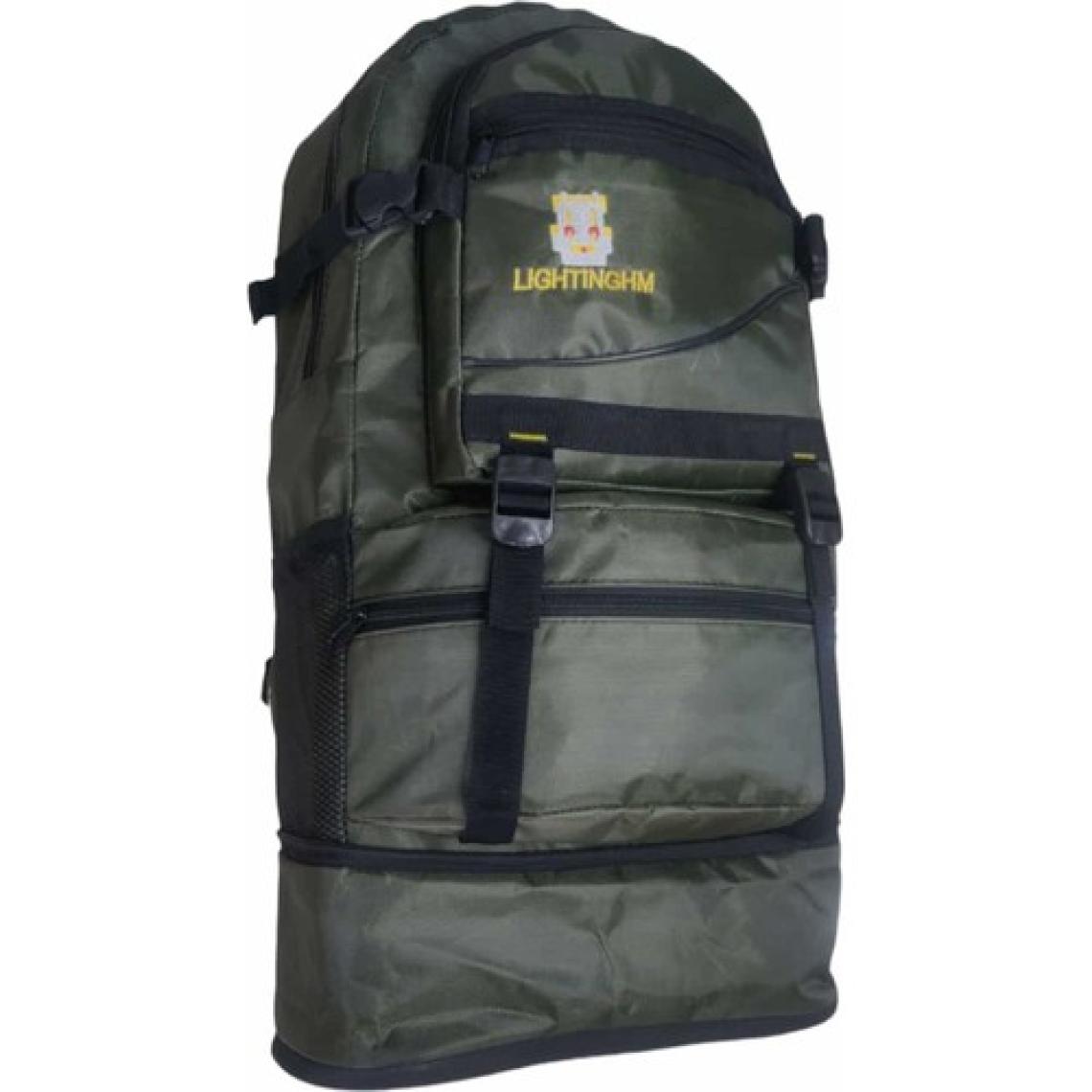 LIGHTINGHM 60 Litre Haki Dağcı Seyahat Kamp Outdoor Sırt Çantası