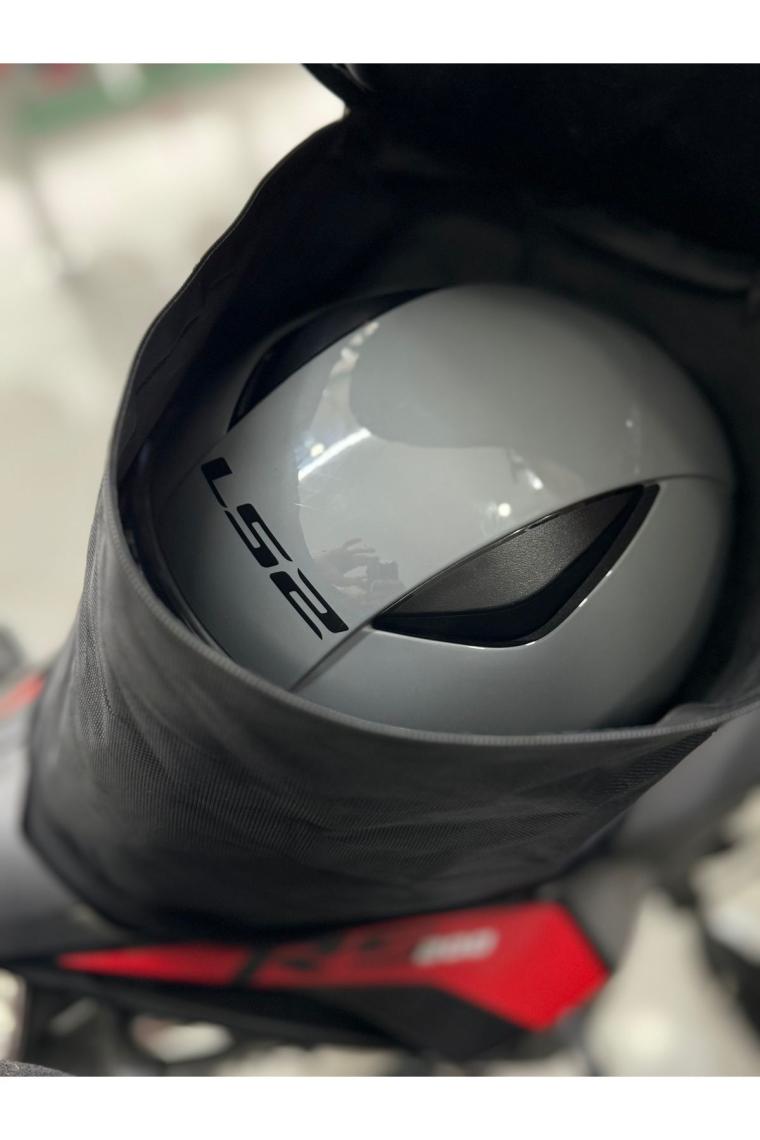 Motobros Motosiklet Fermuarlı Su Geçirmez Körüklü Arka Çanta ve Sele Pedi