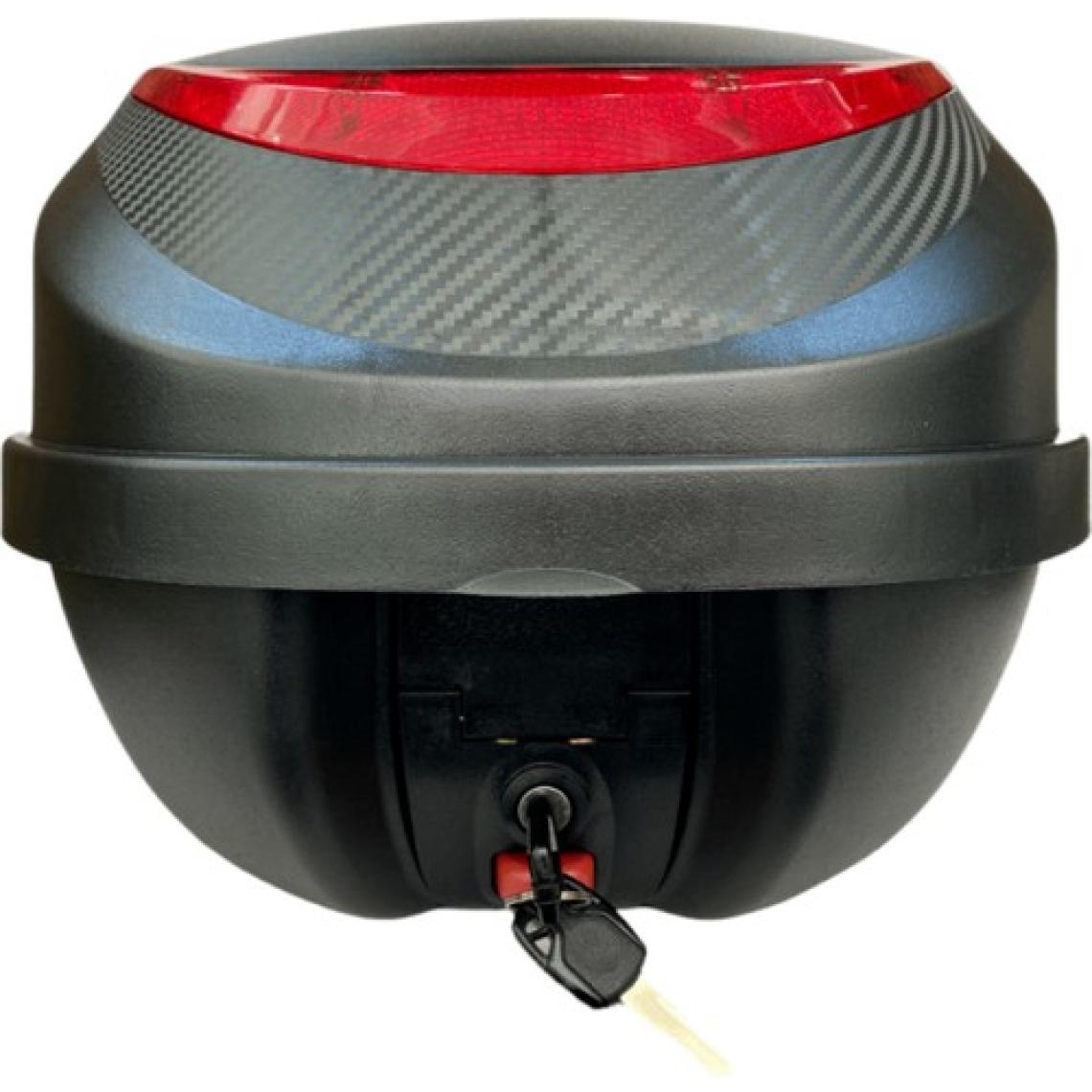 Motoanl Motosiklet Arka Çanta 32 Litre Carbon Desen Sırt Dayama Pedi Motor Çanta