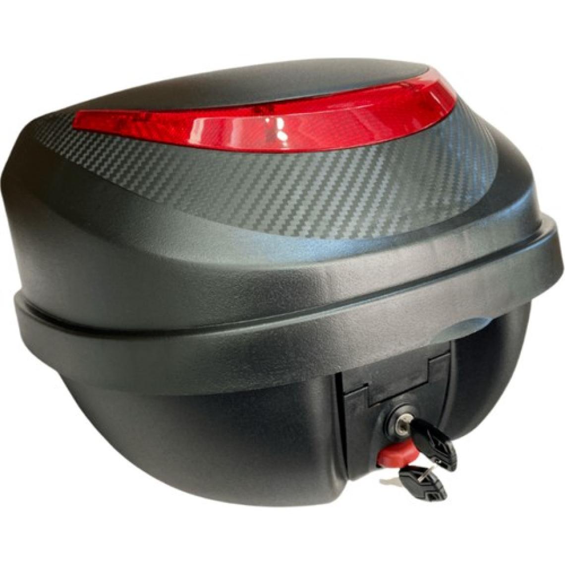 Motoanl Motosiklet Arka Çanta 32 Litre Carbon Desen Sırt Dayama Pedi Motor Çanta