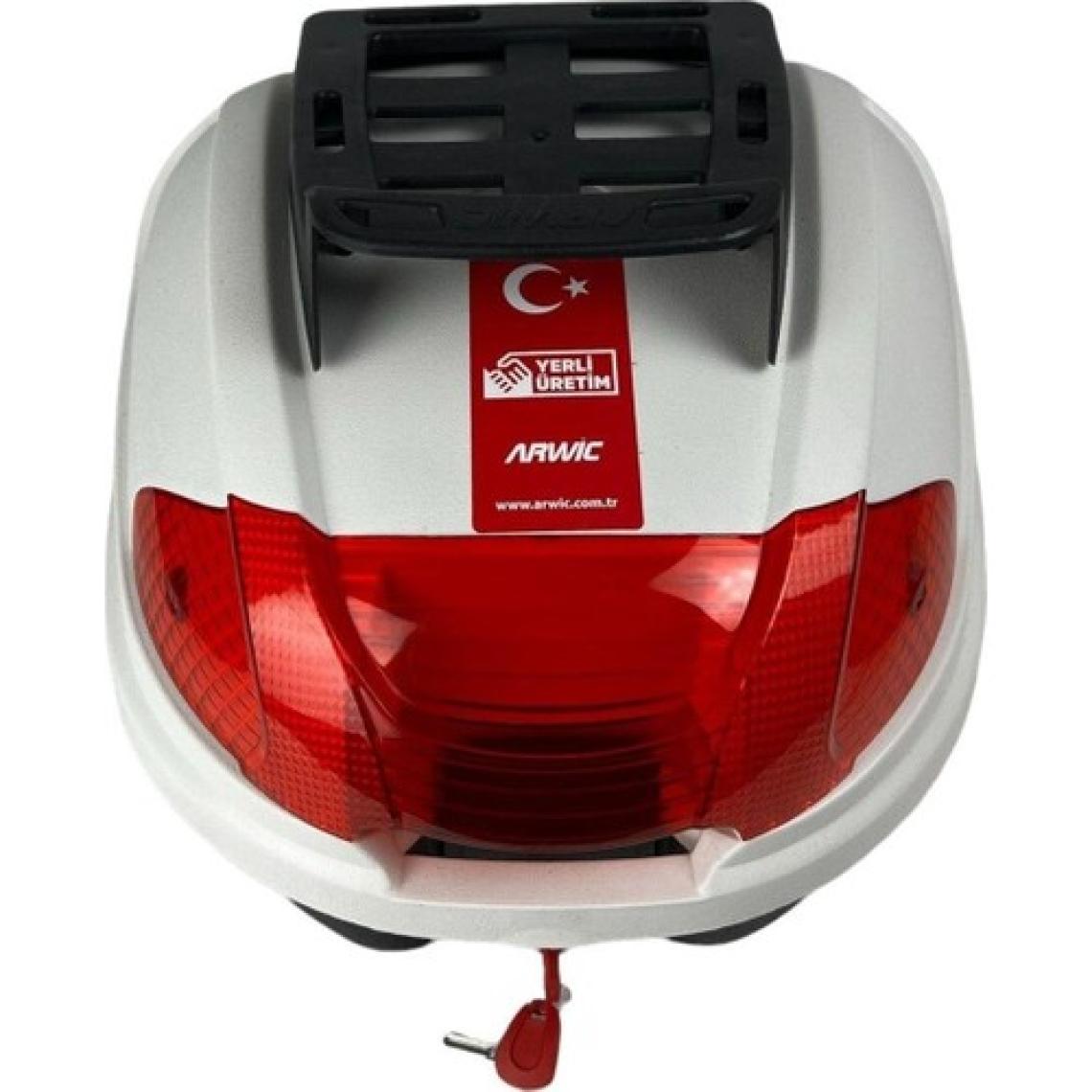 Arwic Motosiklet Arka Çanta 32 Litre Kargo Beyaz Kargo Çanta