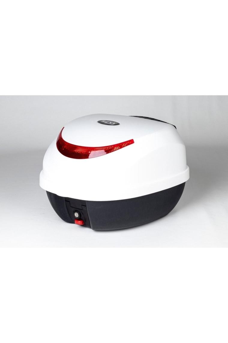 Rexx Motosiklet Arka Çanta 32lt Beyaz Topcase
