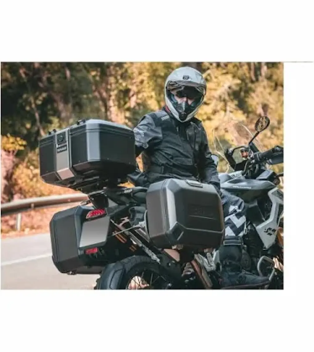 Shad Tr-55 Motosiklet Metal Arka Çanta Titanyum