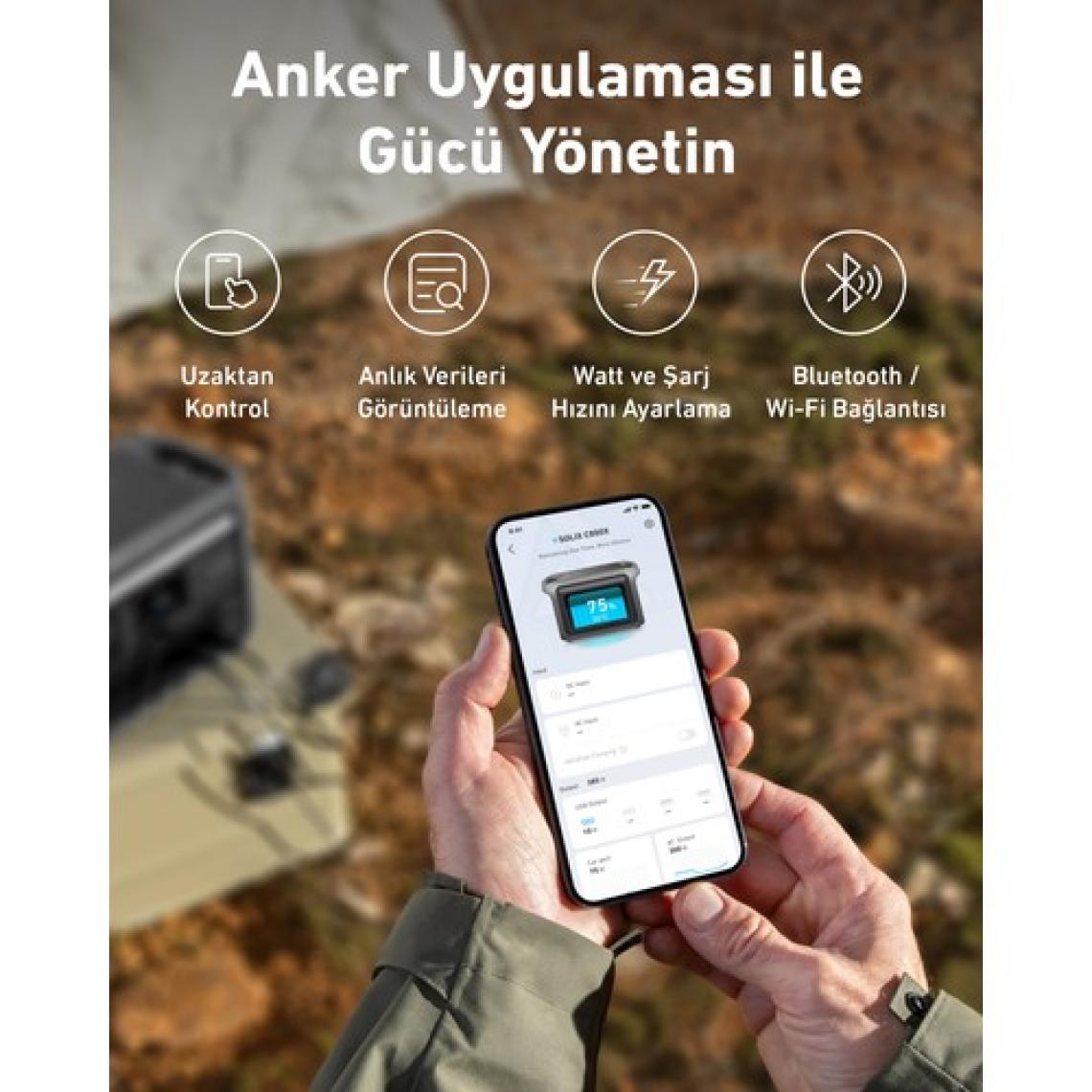 Anker SOLIX C800X 768 Wh - 1200 W - 1600 W Surgepad Taşınabilir Güç Kaynağı - A1755