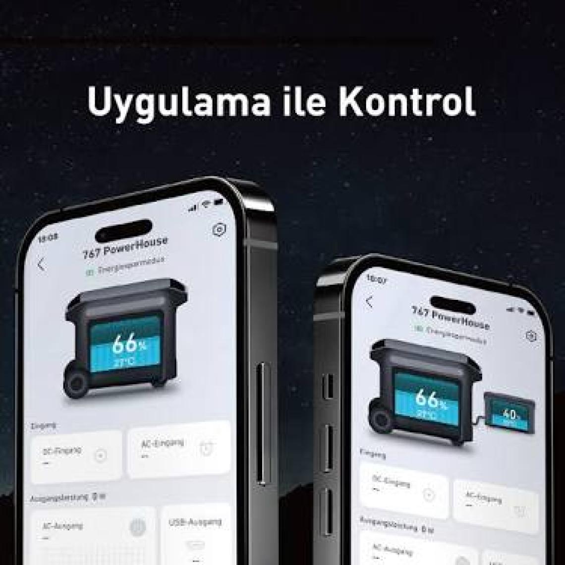 Anker PowerHouse 767 Taşınabilir Güç Kaynağı 2048Wh 2400W Ev Karavan ve Dış Mekan Kullanımı İçin LiFePO4 Pilli Jeneratör - A1780 (Anker Türkiye Garantili)