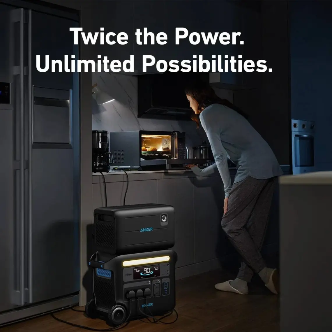 Anker PowerHouse 760 Ek Taşınabilir Güç Kaynağı 2048Wh 2400W - 767 ile Uyumlu Ek Batarya - A1780 (Anker Türkiye Garantili)
