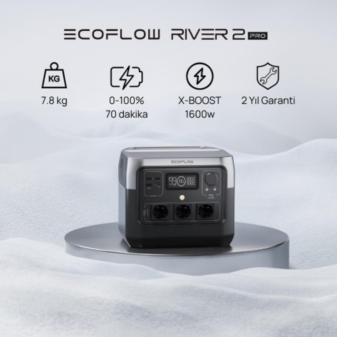 EcoFlow River 2 Pro 768 Wh Taşınabilir Güç Kaynağı