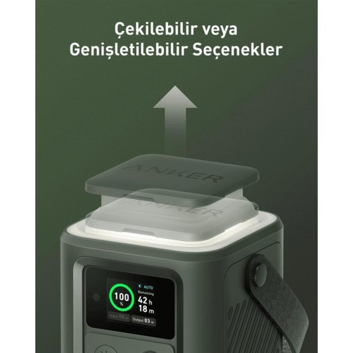 Anker 548 Powerbank 60000mAh - PowerCore Reserve 192Wh Taşınabilir Hızlı Şarj Cihazı - 60W - Solar Şarj Girişli - Siyah - A1294 (Anker Türkiye Garantili)