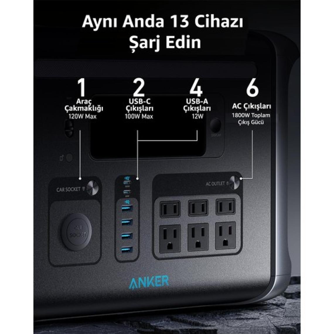Anker PowerHouse 757 1229 Wh Taşınabilir Güç Kaynağı