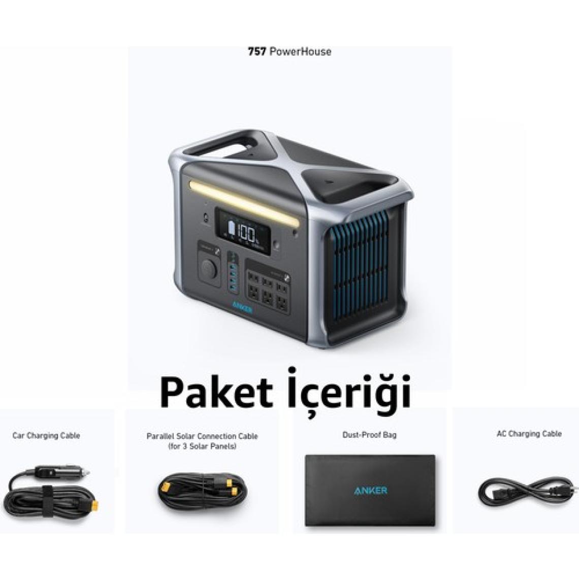 Anker PowerHouse 757 1229 Wh Taşınabilir Güç Kaynağı