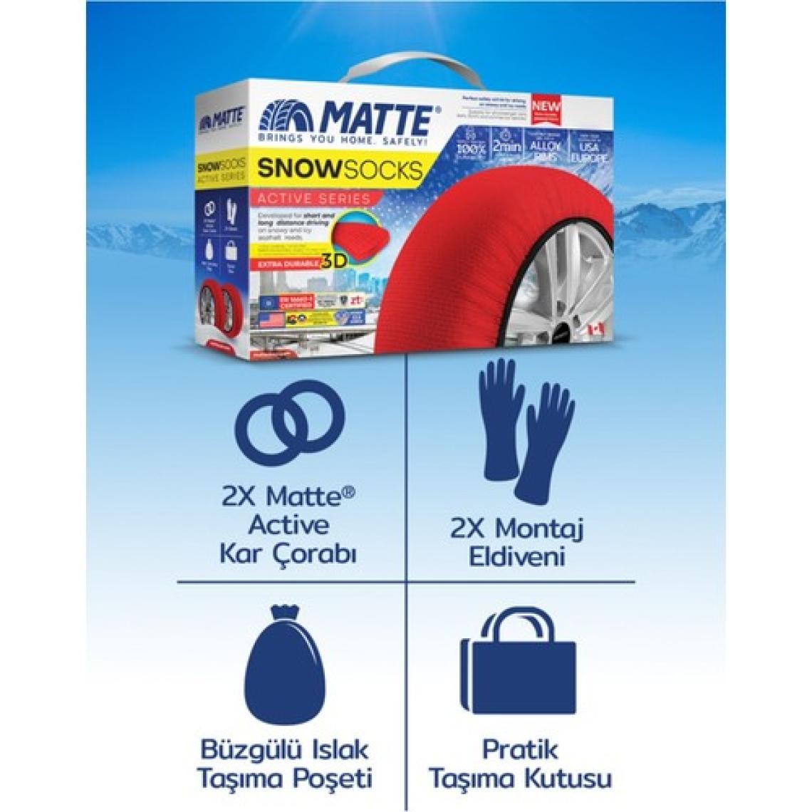 Matte Kar Çorabı - Active Series