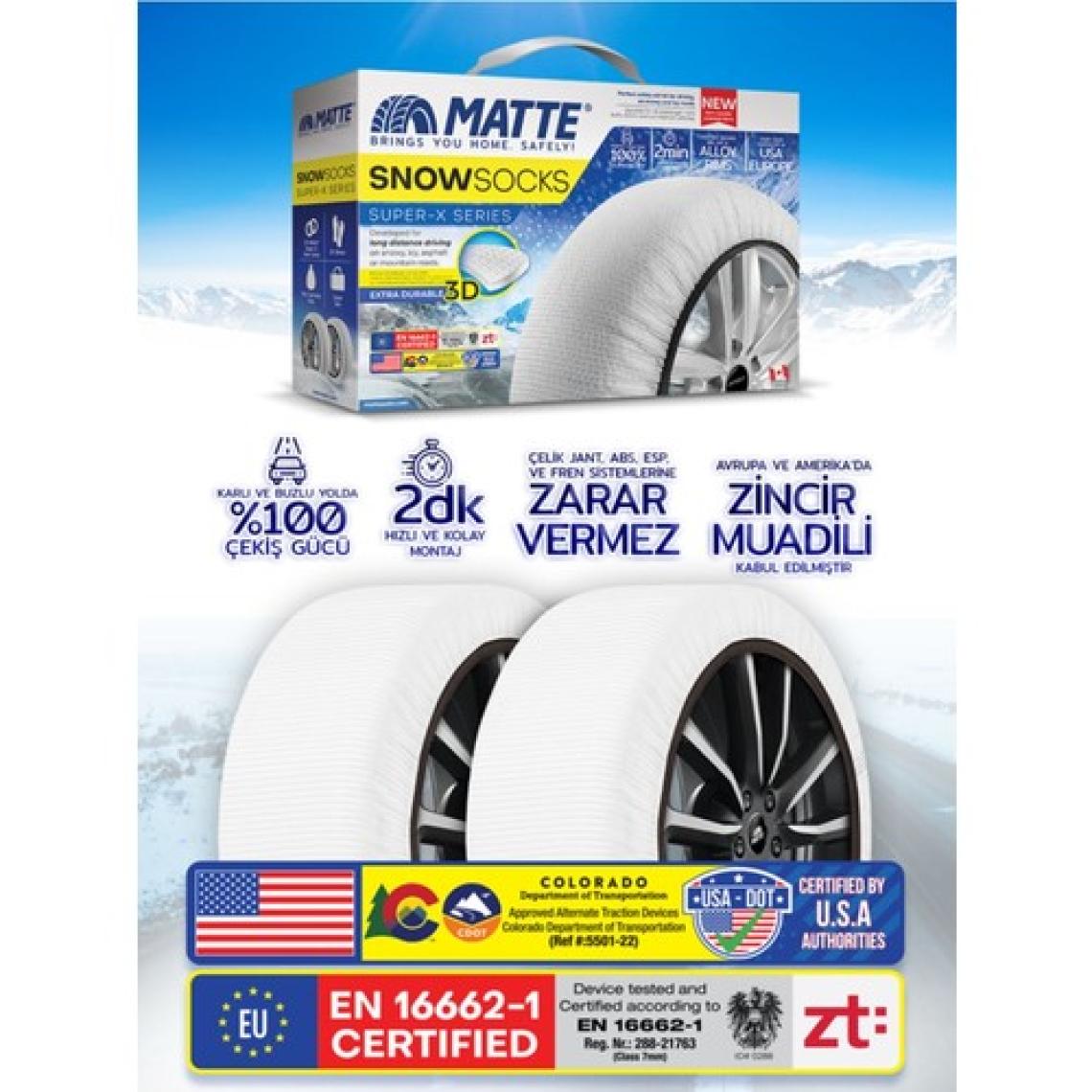 Matte Kar Çorabı - Superx Series