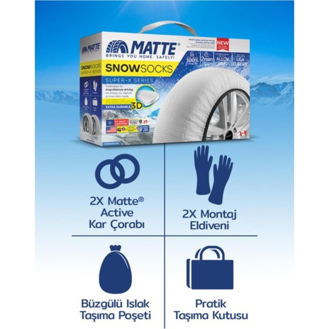 Matte Kar Çorabı - Superx Series