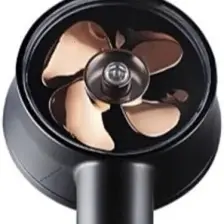 Turbo Fan Pervaneli 5 Fonksiyonlu Su Tasarruflu, Start/Stop, Duş Başlığı | Pervaneli Turbo El Duşu Siyah/Gold