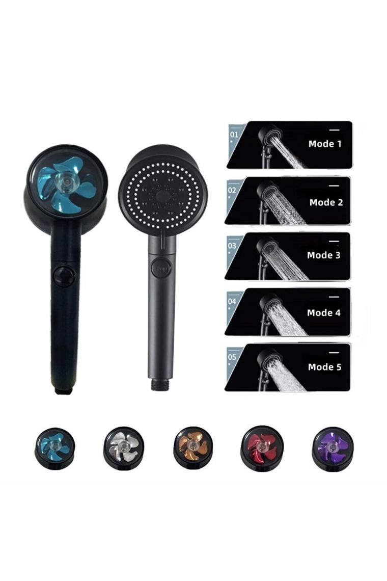 Sardıcı Turbo Fan Pervaneli 5 Fonksiyonlu Su Tasarruflu Duş Başlığı