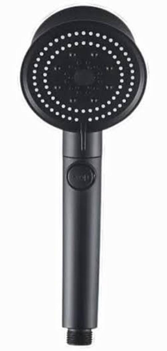 FAWER Faucet & Shower Siyah Turbo 5 Fonksiyonlu Pervaneli Duş Başlığı El Duşu