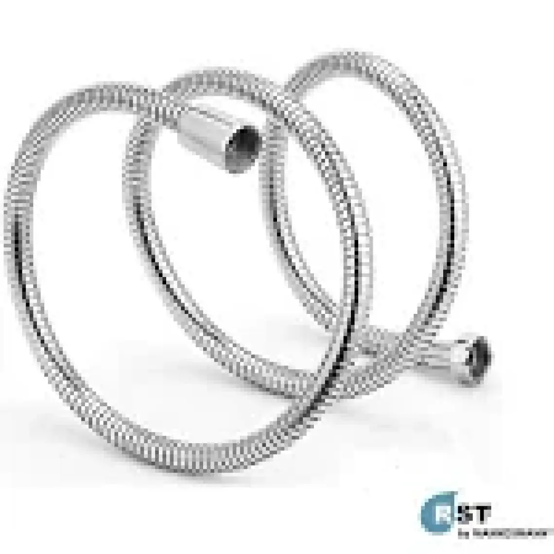 RST® Mannesmann Spiral Duş Hortumu Lüx Kromajlı 150 cm - Örgülü ve İnce Kenetli