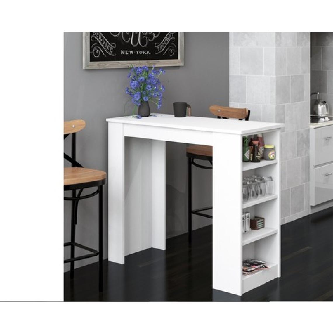 Bicabin Tekila Raflı Yemek Masası Bar Masası Mutfak Masası