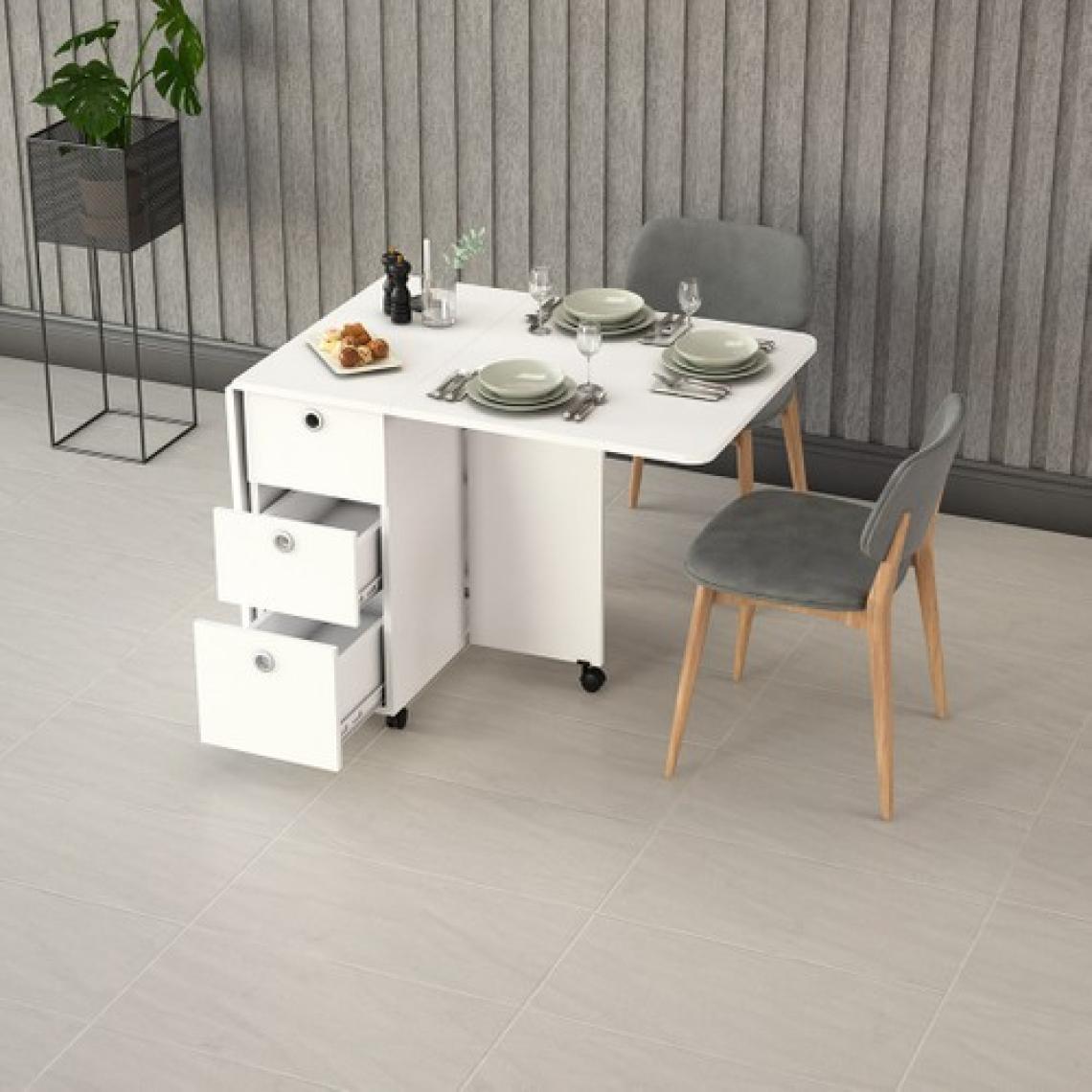 Asra Trend MDF Katlanır Mutfak Yemek Çalışma Masası KM-100