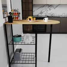 Mutfak Bar Masa 2 Kişilik Mutfak Masası Atlantik Çam 1310