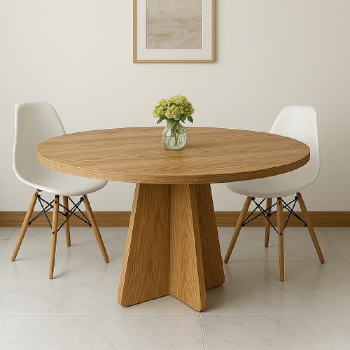 Moka Park AVM Barberon Yuvarlak Modern Dekoratif Yemek Masası Mutfak Masası