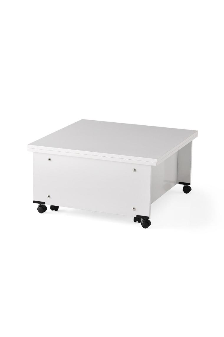 Evistro Akıllı Sihirli Laptop Sehpa/ Yemek Masası / Orta Sehpa Beyaz