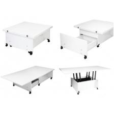 Evistro Akıllı Sihirli Laptop Sehpa/ Yemek Masası / Orta Sehpa Beyaz