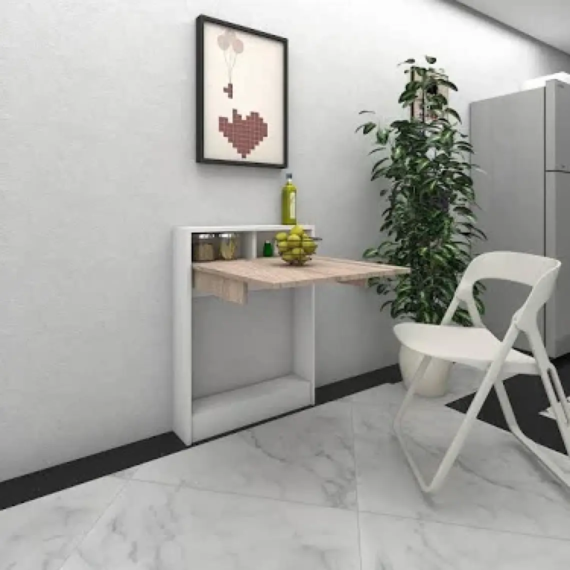 Decormet Bracked Çok Fonksiyonlu Masa Patara
