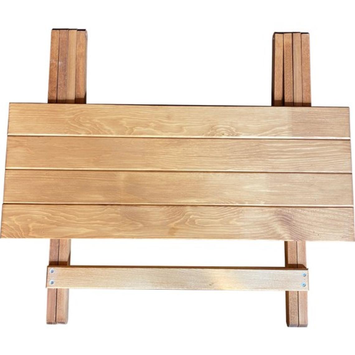 Apak Ahşap Dekoratif, Balkon, Bahçe, Piknik Için Ahşap Katlanır Masa 80 cm 60 cm