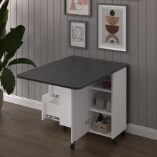Asra Trend Katlanır Mutfak Yemek Çalışma Masası Km-30 Royal Mermer