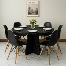 Moka Park AVM Barberon Yuvarlak Modern Dekoratif Yemek Masası Mutfak Masası