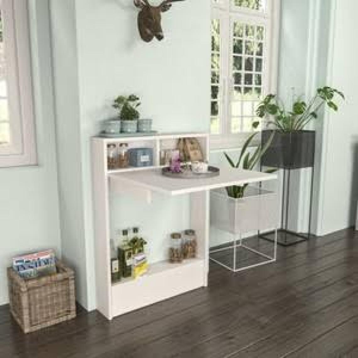 Decormet Bracked Çok Fonksiyonlu Masa Beyaz