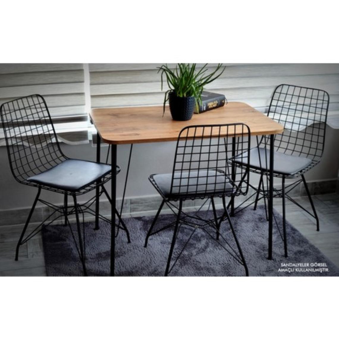 Bambeds Mobilya Metal Ayaklı 60X90 cm Eclipse 2022 Mutfak Masası Balkon Masası Çalışma Masası