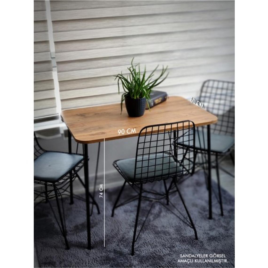 Bambeds Mobilya Metal Ayaklı 60X90 cm Eclipse 2022 Mutfak Masası Balkon Masası Çalışma Masası