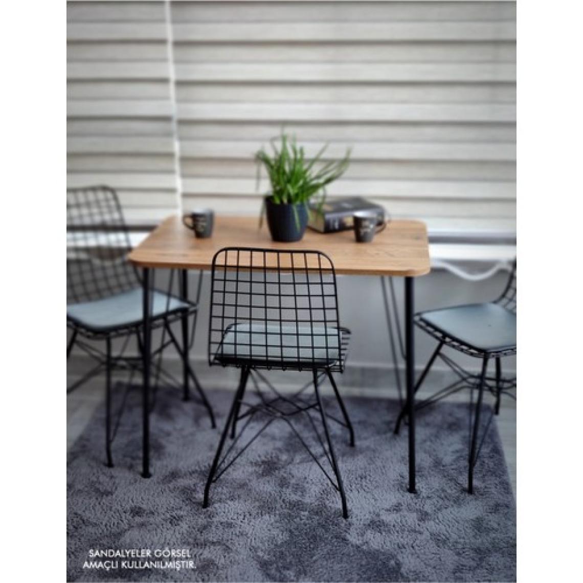 Bambeds Mobilya Metal Ayaklı 60X90 cm Eclipse 2022 Mutfak Masası Balkon Masası Çalışma Masası