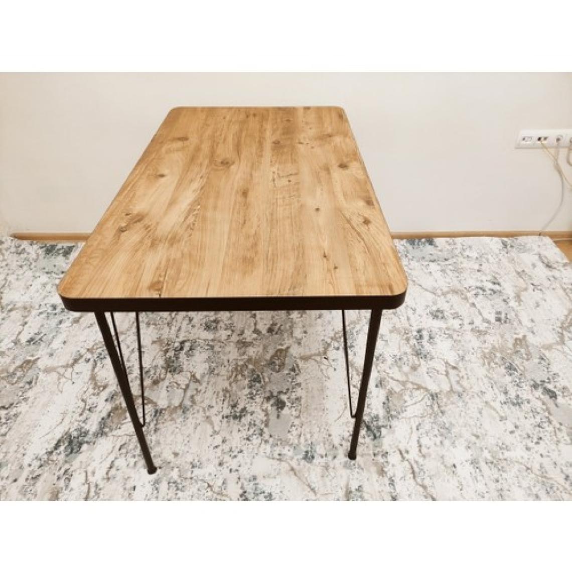 Bambeds Mobilya Atlantik Çam Desen Oval Yemek Masası 60 x 120 cm